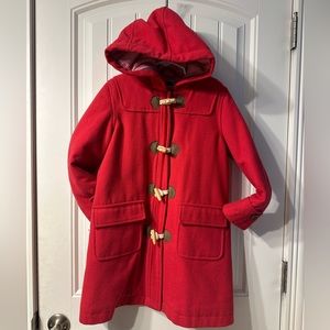 Great condition!!! Mini Boden Girls Peacoat size 7-8 Red